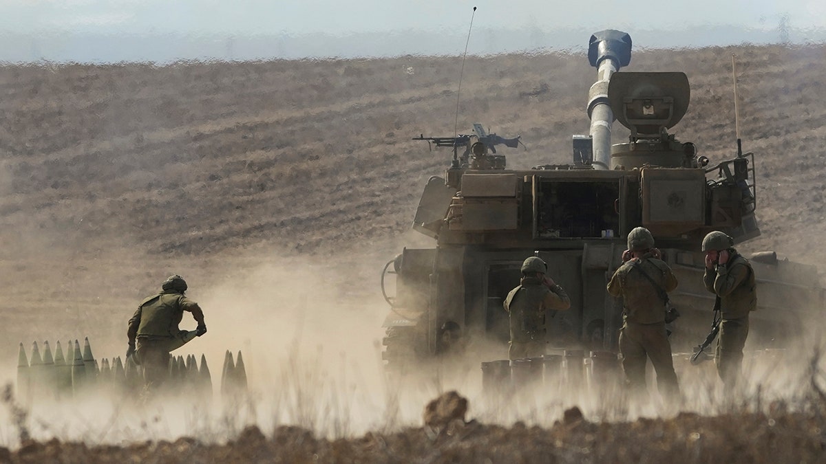 Israeli forces near Gaza Strip
