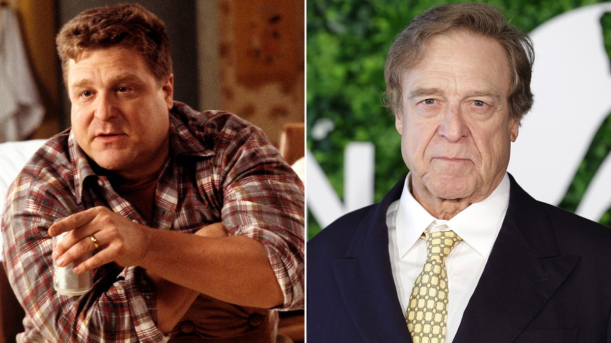 John Goodman then and now split