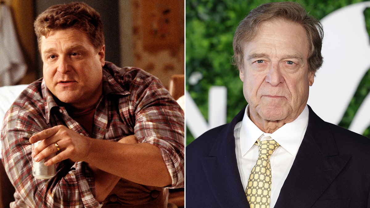 John Goodman then and now split