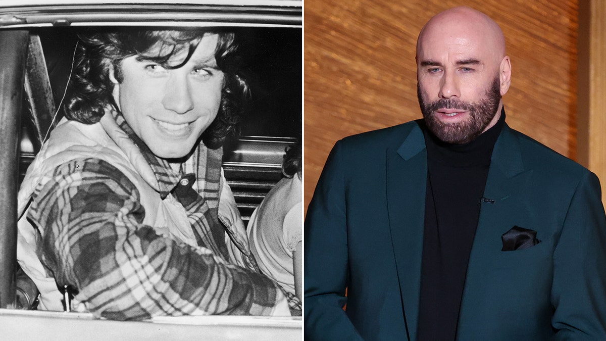 John Travolta then and now split