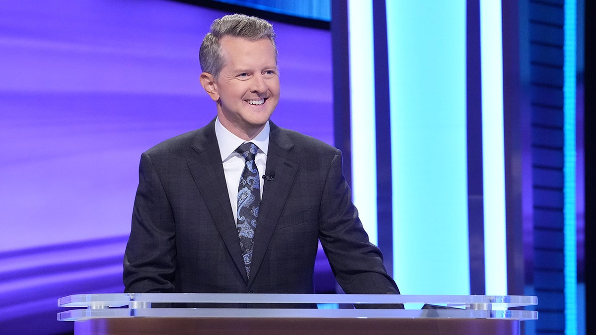 Ken Jennings on the "Jeopardy!" stage