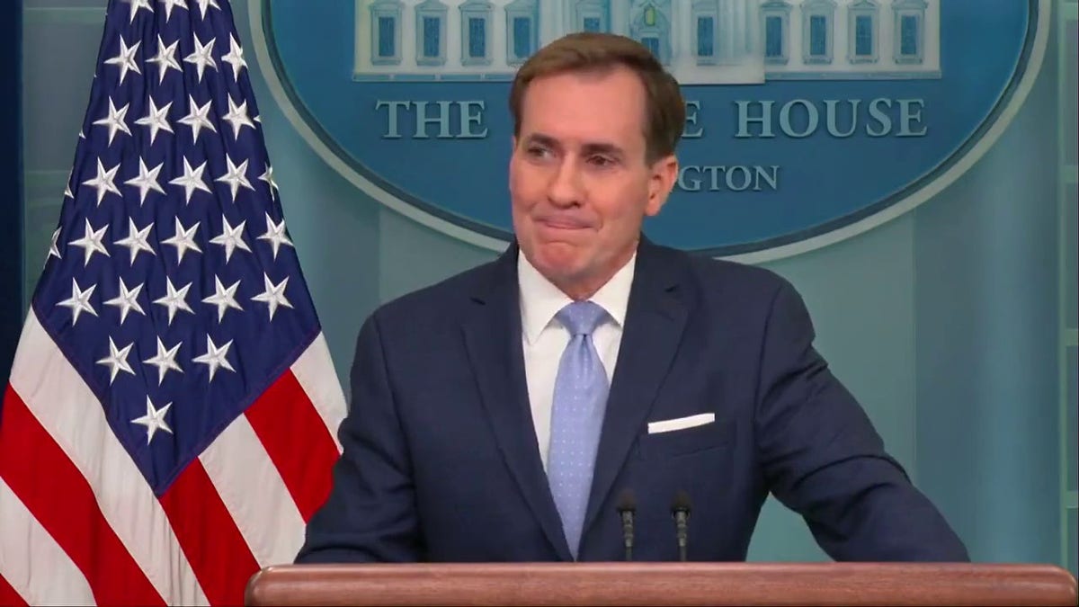 John Kirby on White House podium