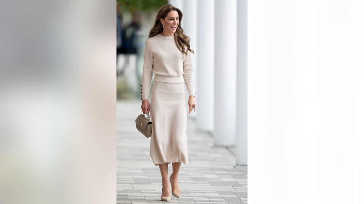 Kate Middleton arrives at an event