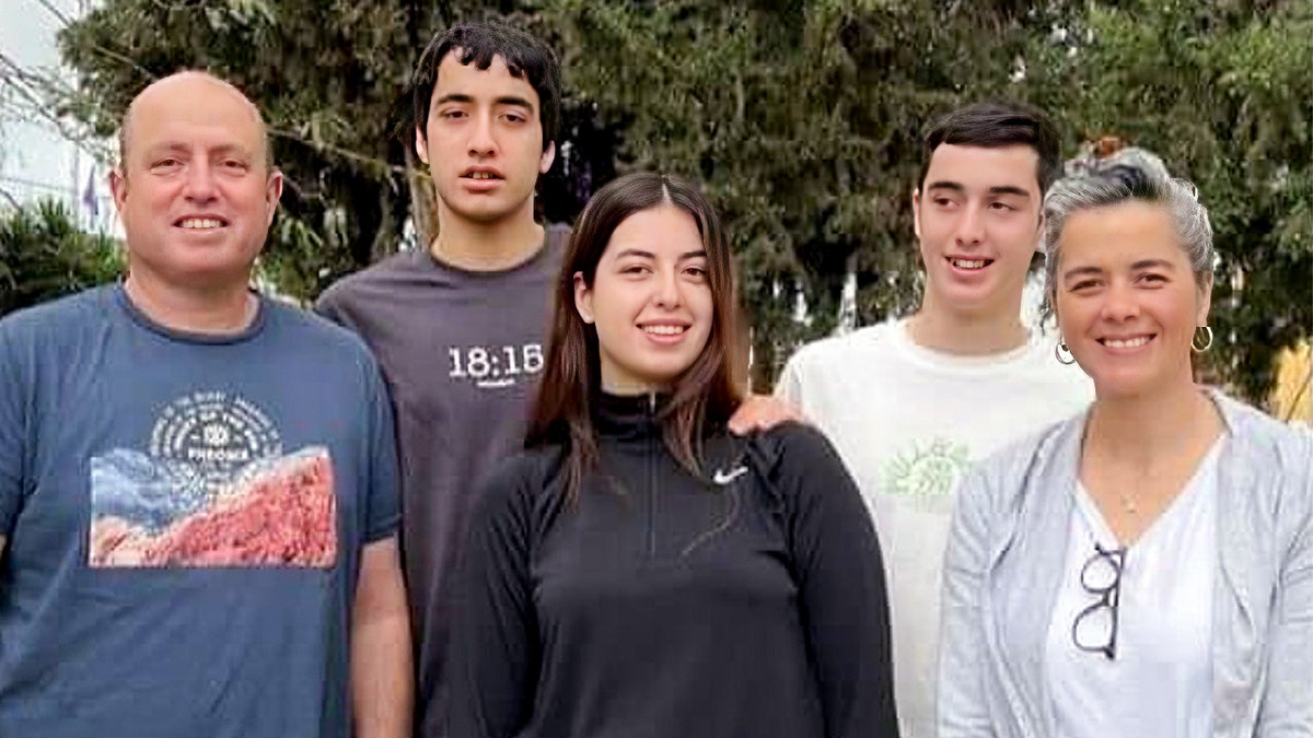 Family portrait in Kfar Aza.