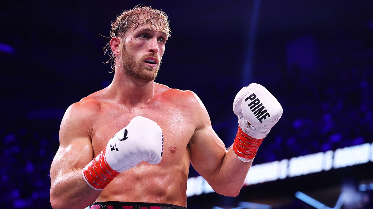 Logan Paul seeks WWE gold, calls out next opponent after boxing win Logan Paul stares at his opponent