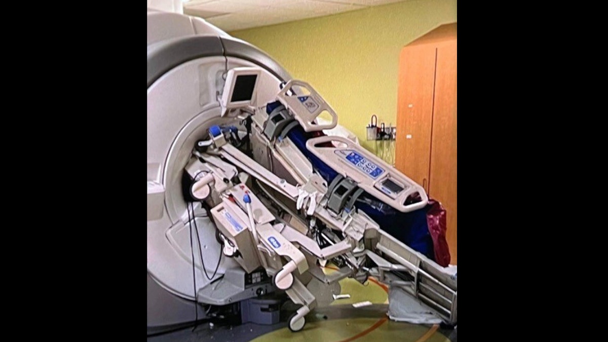 Broken MRI machine