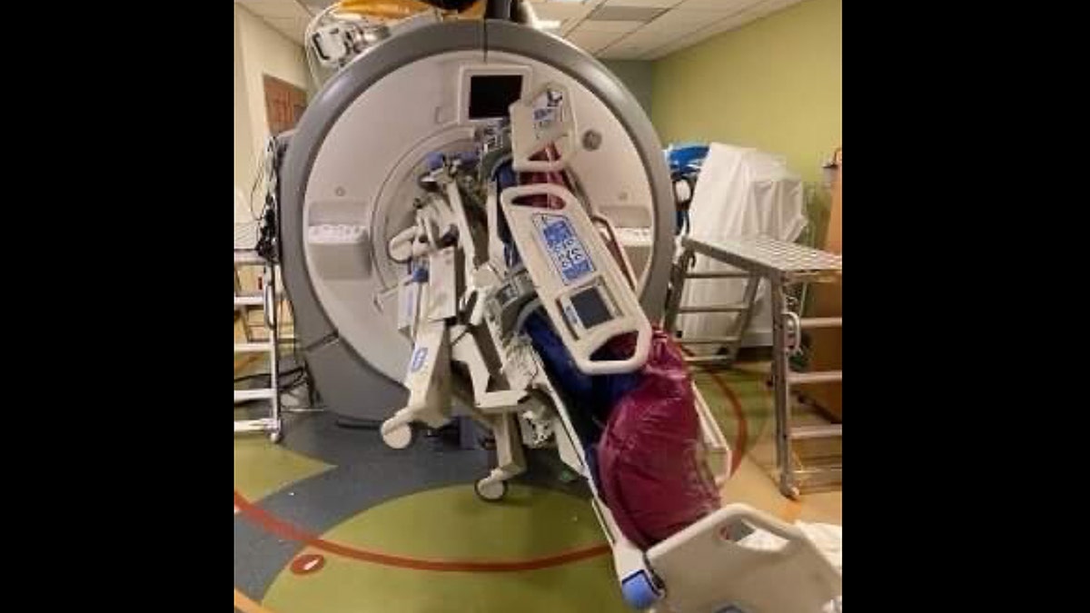 Broken MRI machine