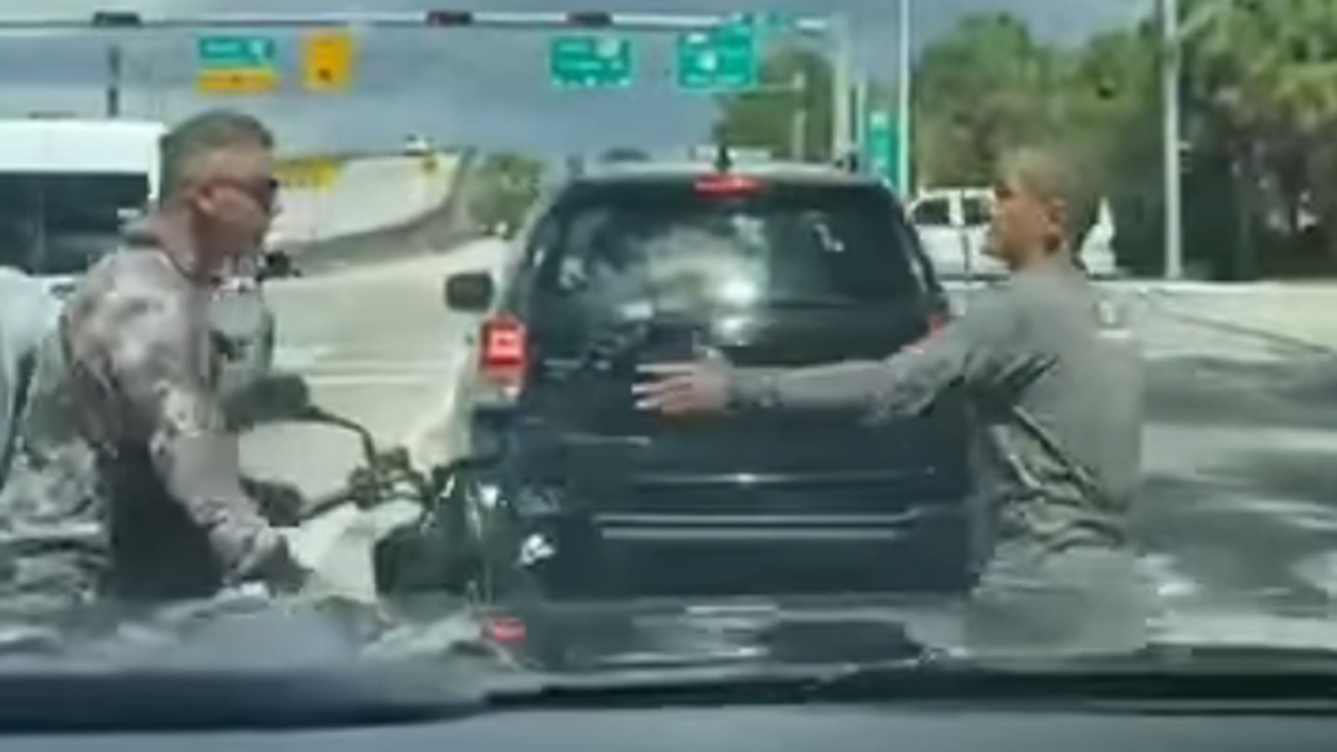 Road rage incident caught on video in Florida