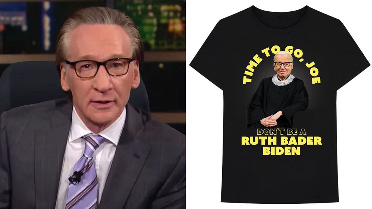 Bill Maher and Ruth Bader Biden shirt