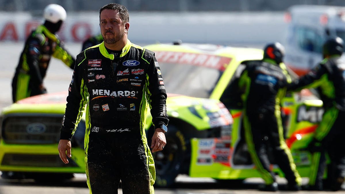 Matt Crafton walks away