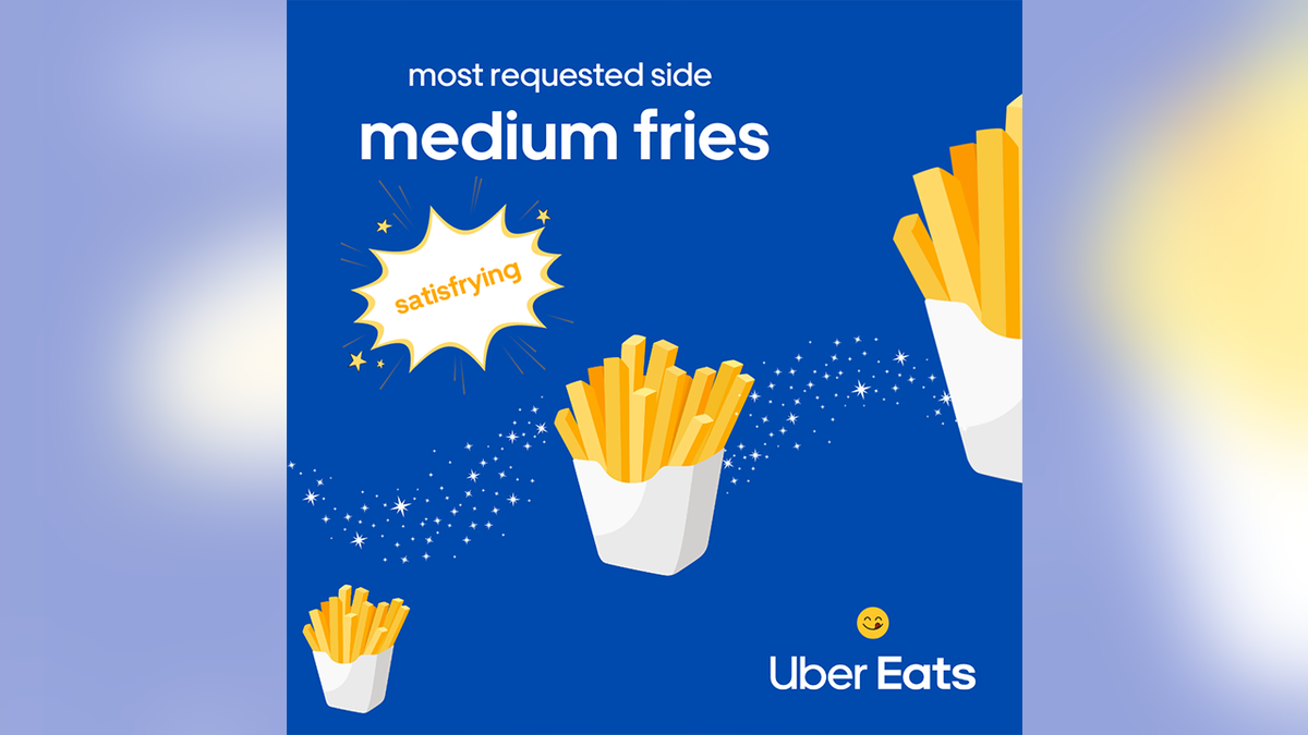 medium fries Uber Eats