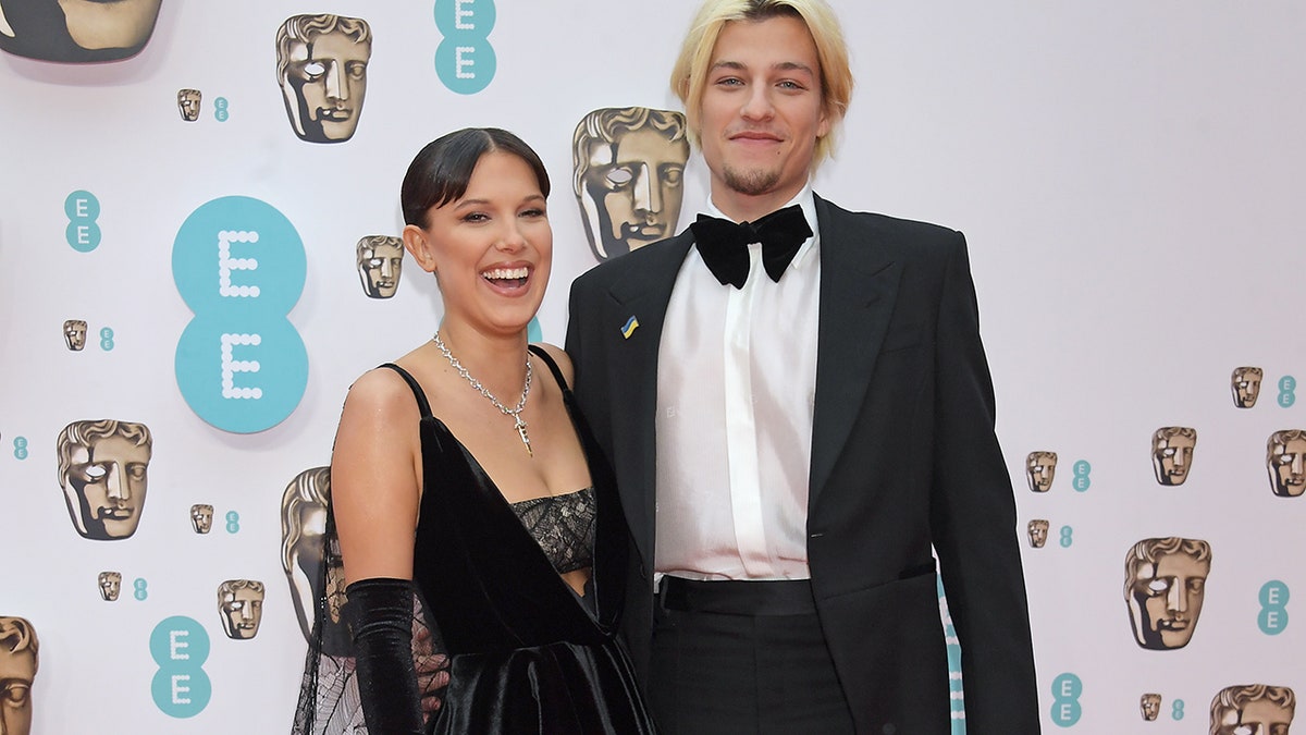 Millie Bobby Brown and Jake Bongiovi on the red carpet