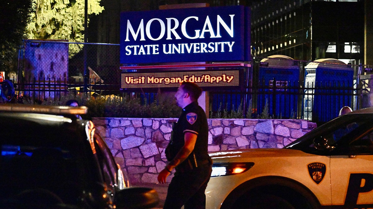 Morgan State University police scene
