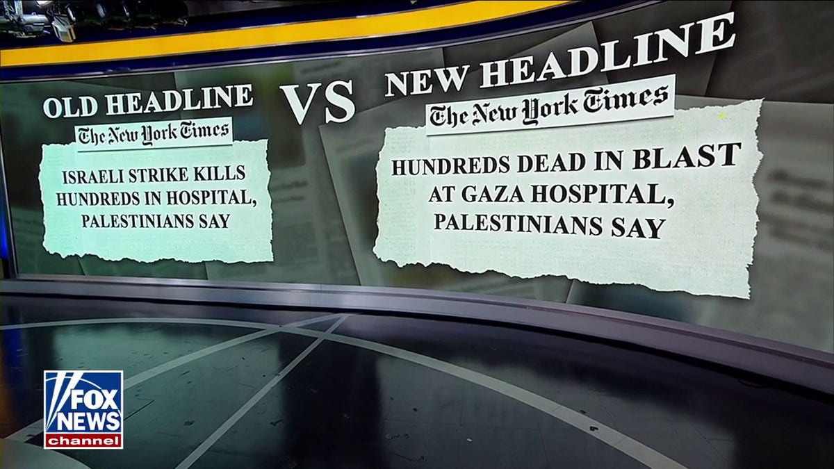 a side-by-side of the NYT's changing headlines