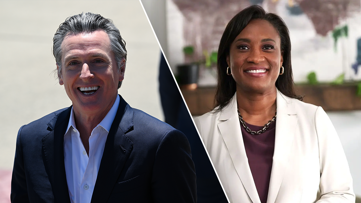 Gavin Newsom and Laphonza Butler