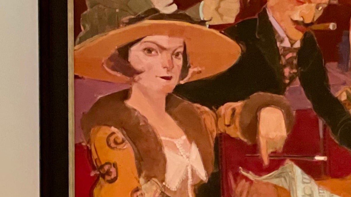 portrait of Dorothy Parker at the Algonquin Hotel