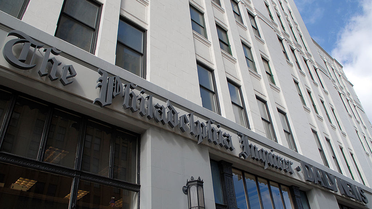 front of Philadelphia Inquirer building
