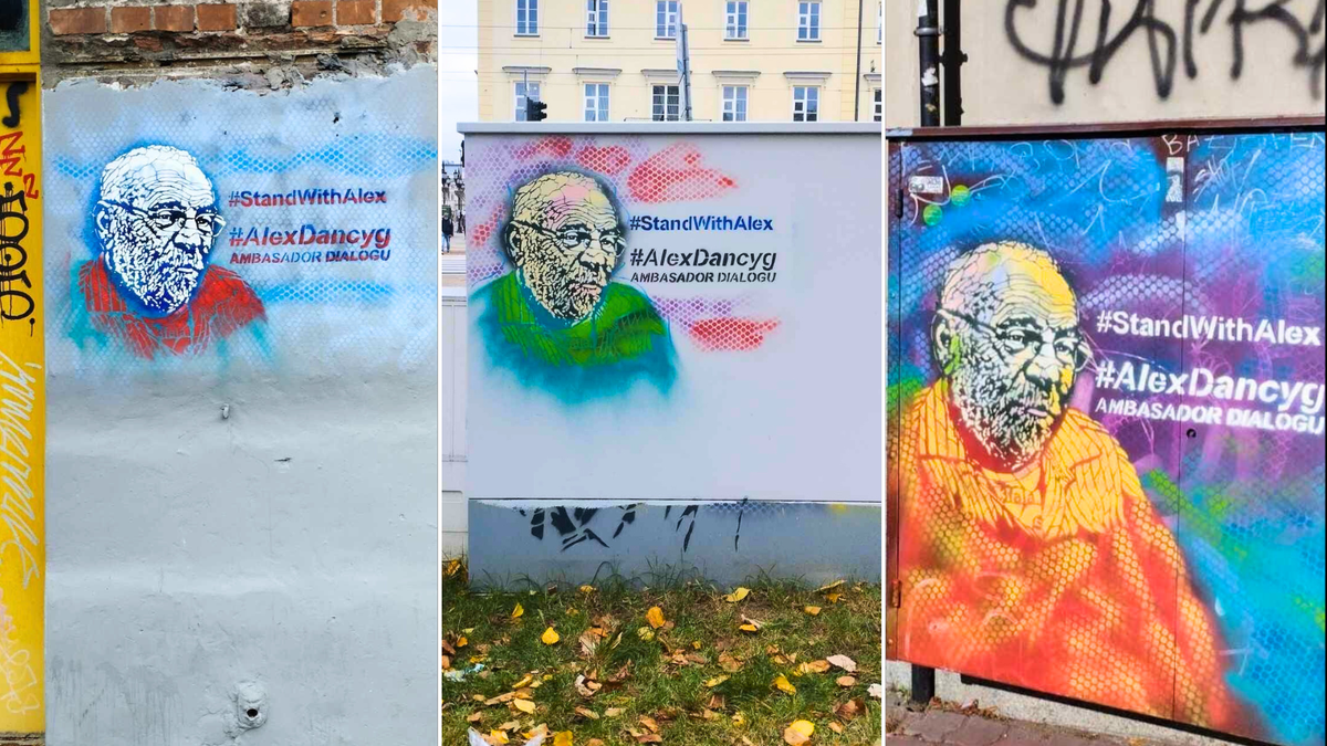 Alex Dancyg graffiti