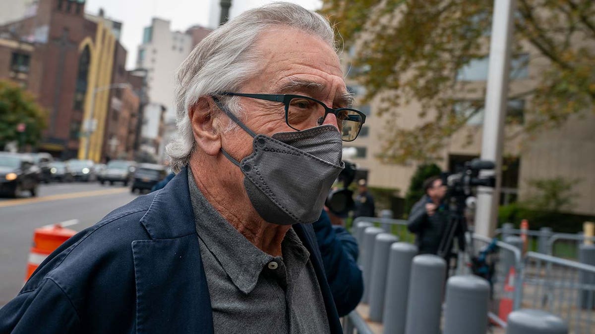Robert De Niro arrives to court in New York City.