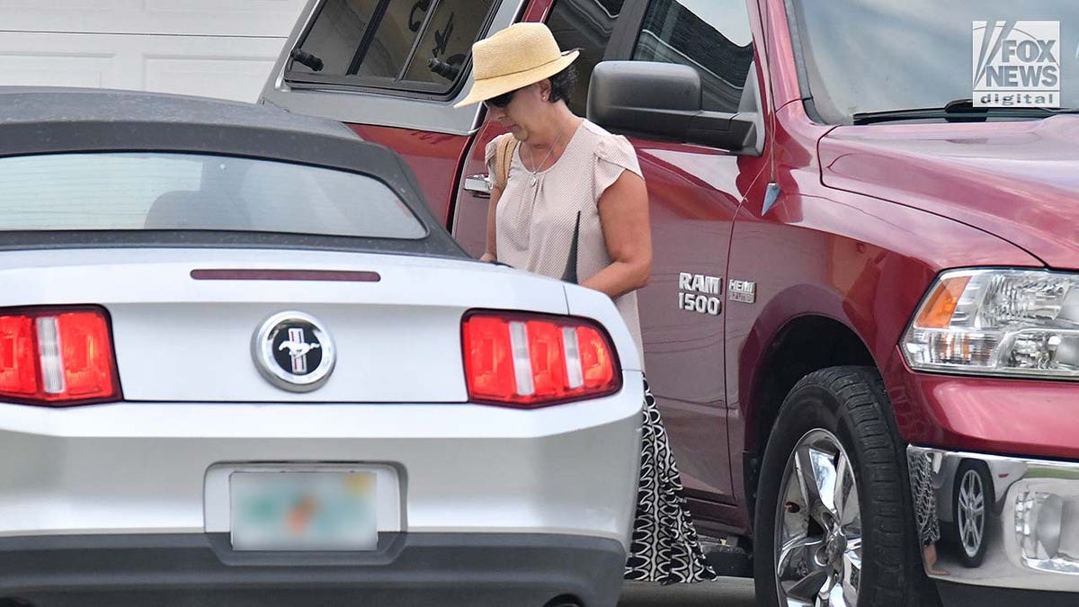 Brian Laundrie's mom drives to Gabby Petito deposition in killer son's Mustang Roberta Laundrie walks to her car outside of her Florida home.