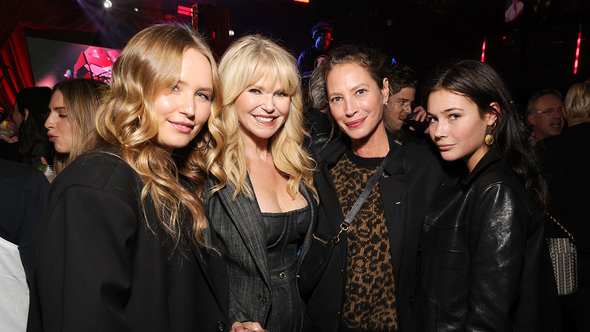 Christie Brinkley, Christy Turlington and their daughters