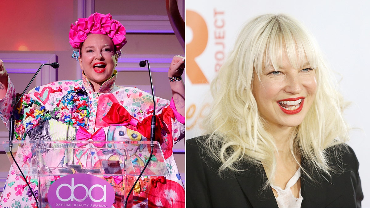 Sia wears vibrant pink outfit at Daytime Beauty Awards