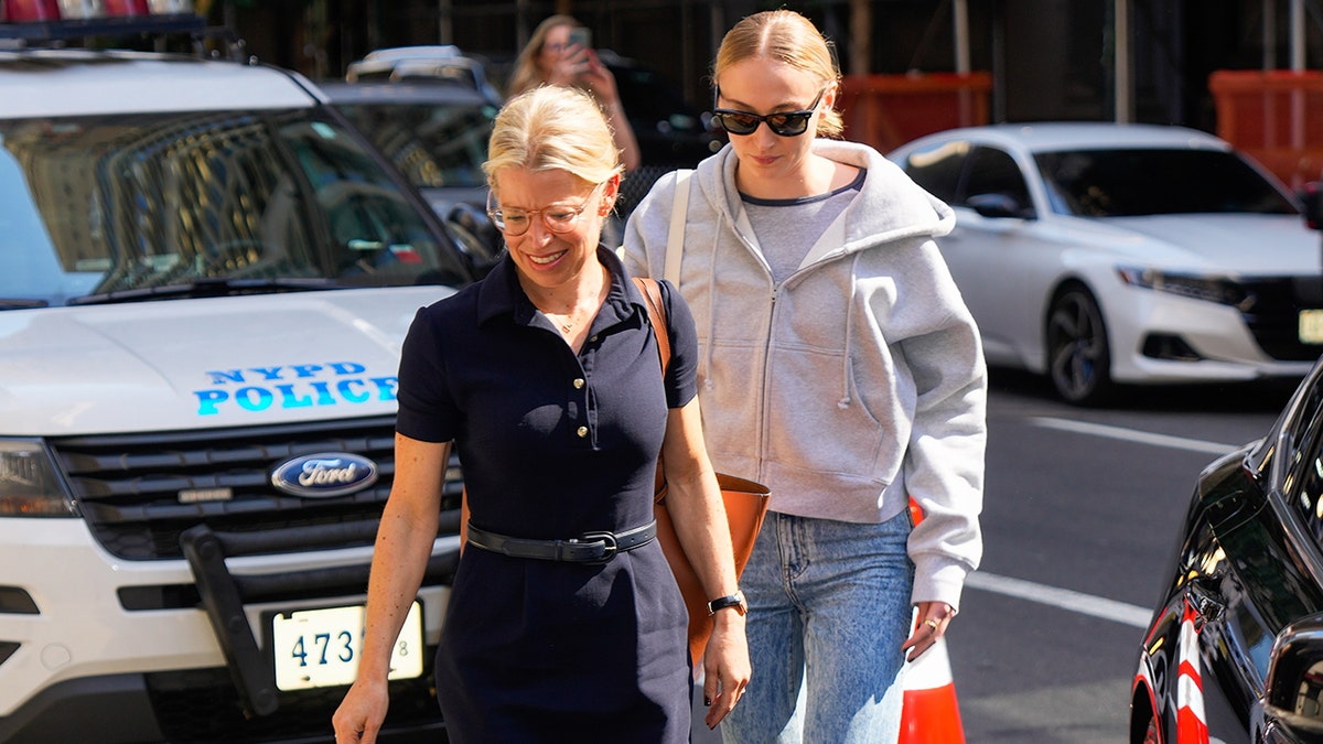 Sophie Turner and a lawyer in NYC