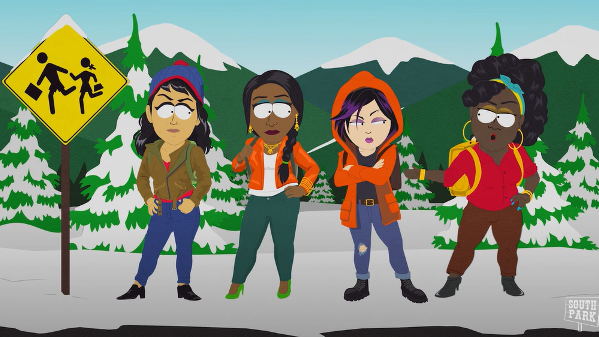 race-swapped South Park characters