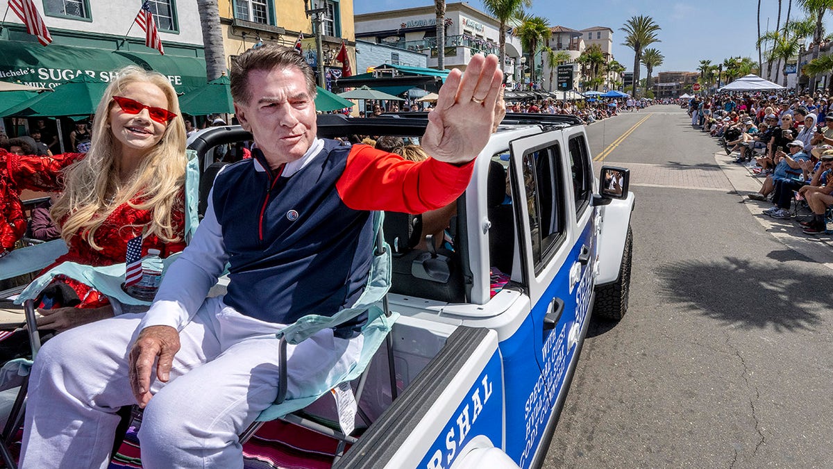 Steve Garvey at a parade