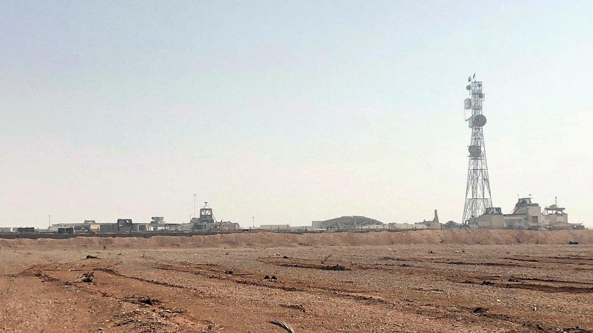 The al-Tanf military outpost in southern Syria