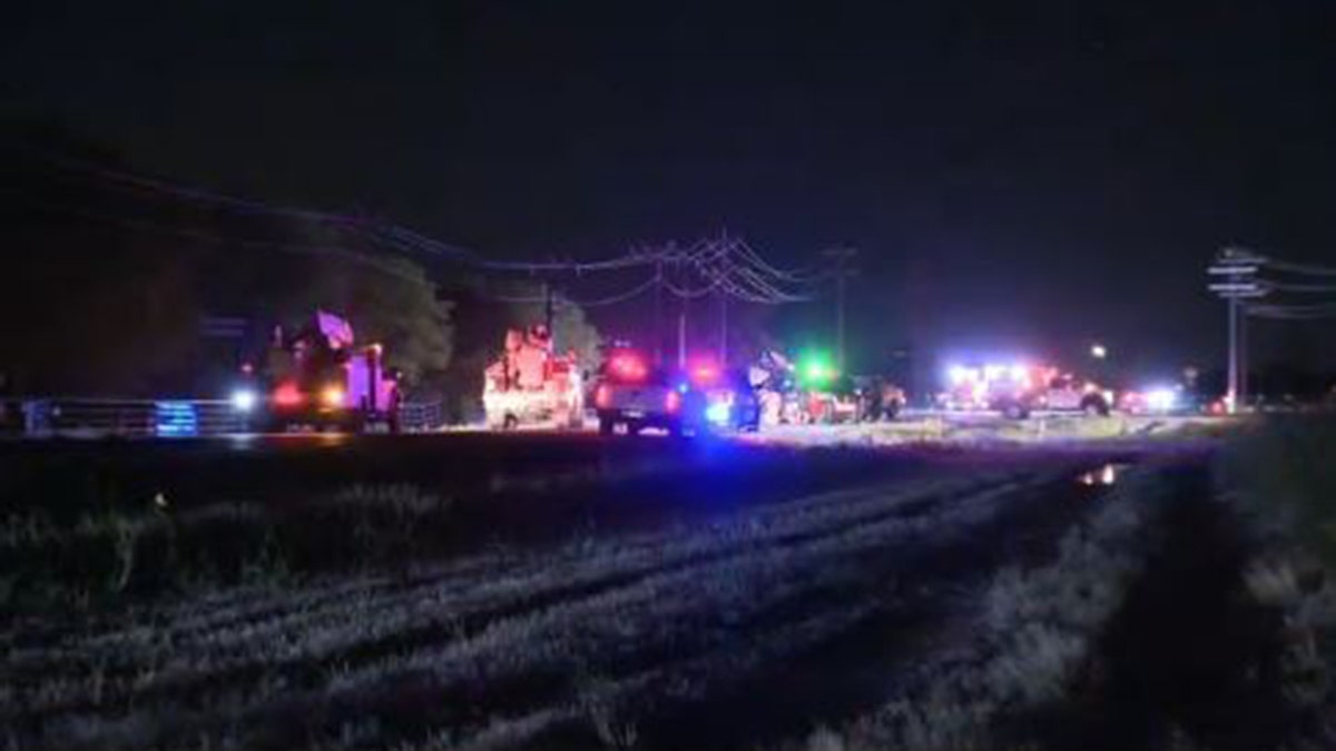 Scene following balloon crash in Texas