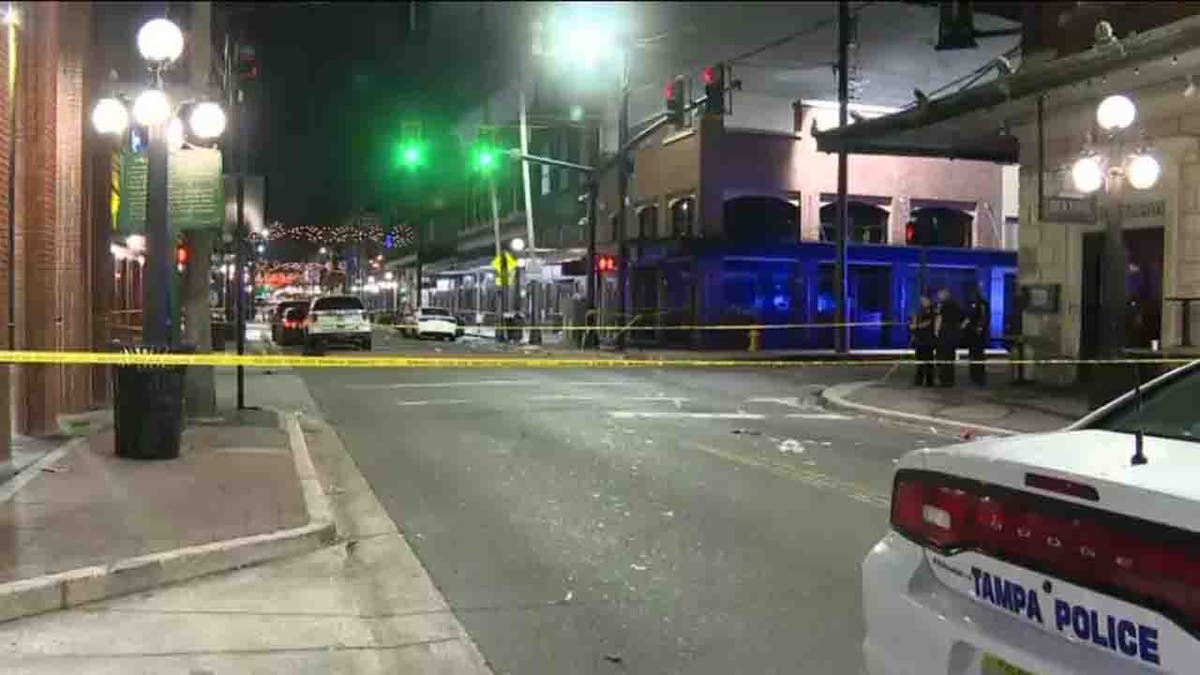 police car, officers at scene