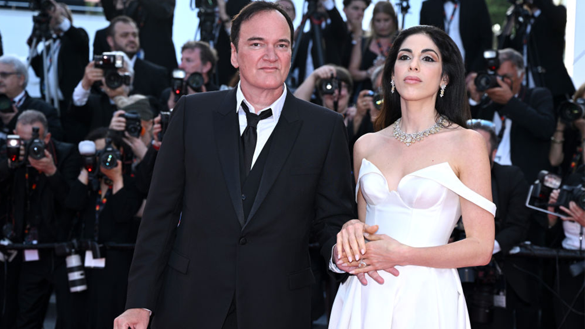 Tarantino and his wife at event