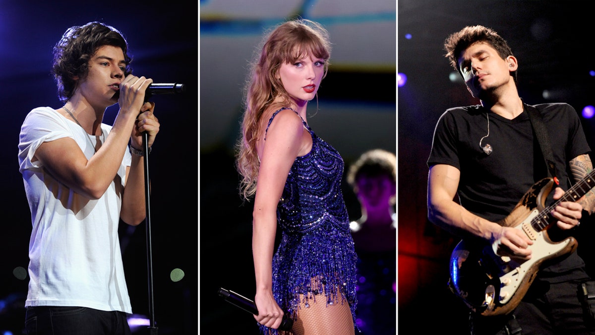 Taylor swift with ex harry styles and john mayer split