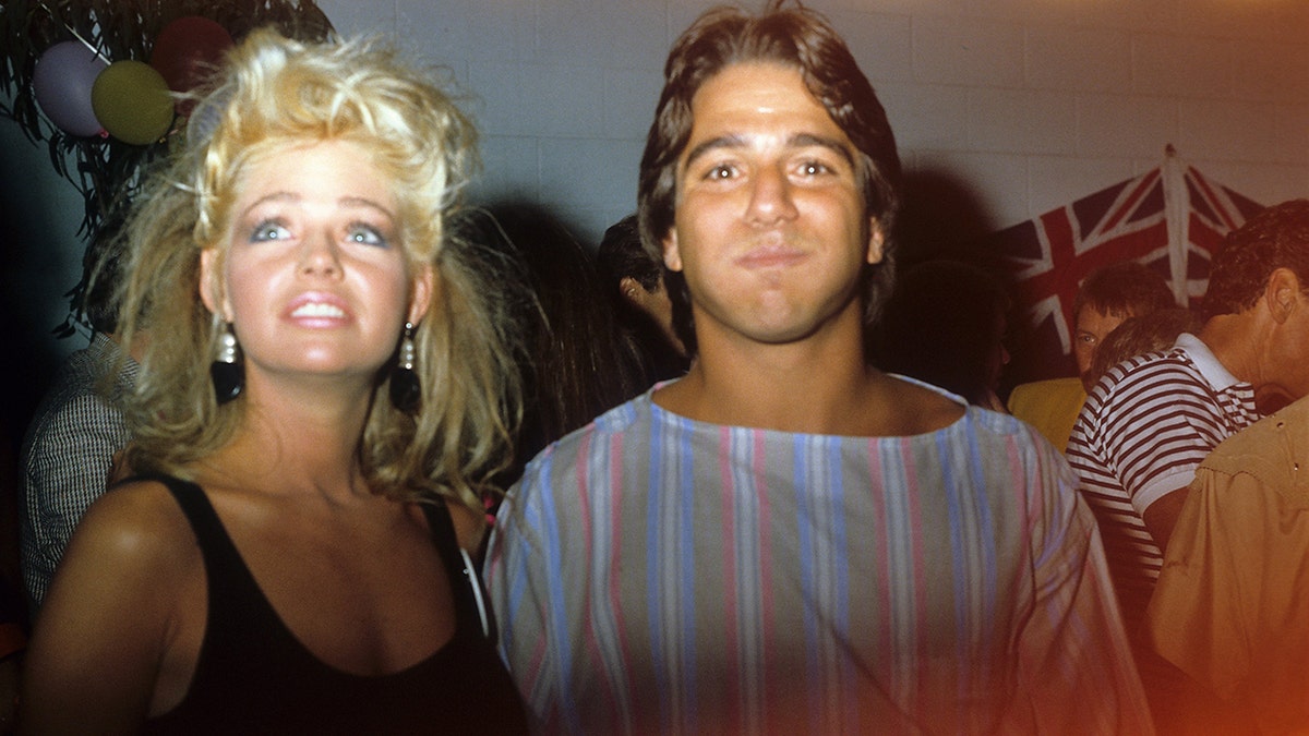Teri Copley and Tony Danza in 1986