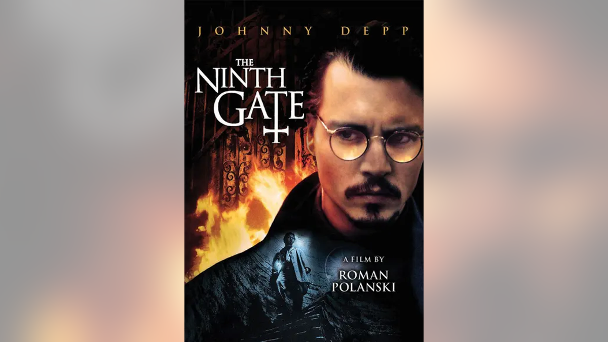 Johnny Depp on cover of "The Ninth Gate"