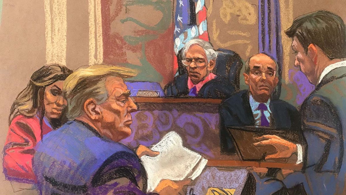 C'est le Début de la Fin - Page 10 Trump-Civil-Trial-Sketch
