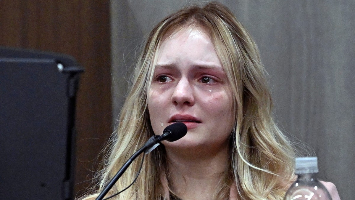 Maya Kowalski cries in court on Oct. 9, 2023