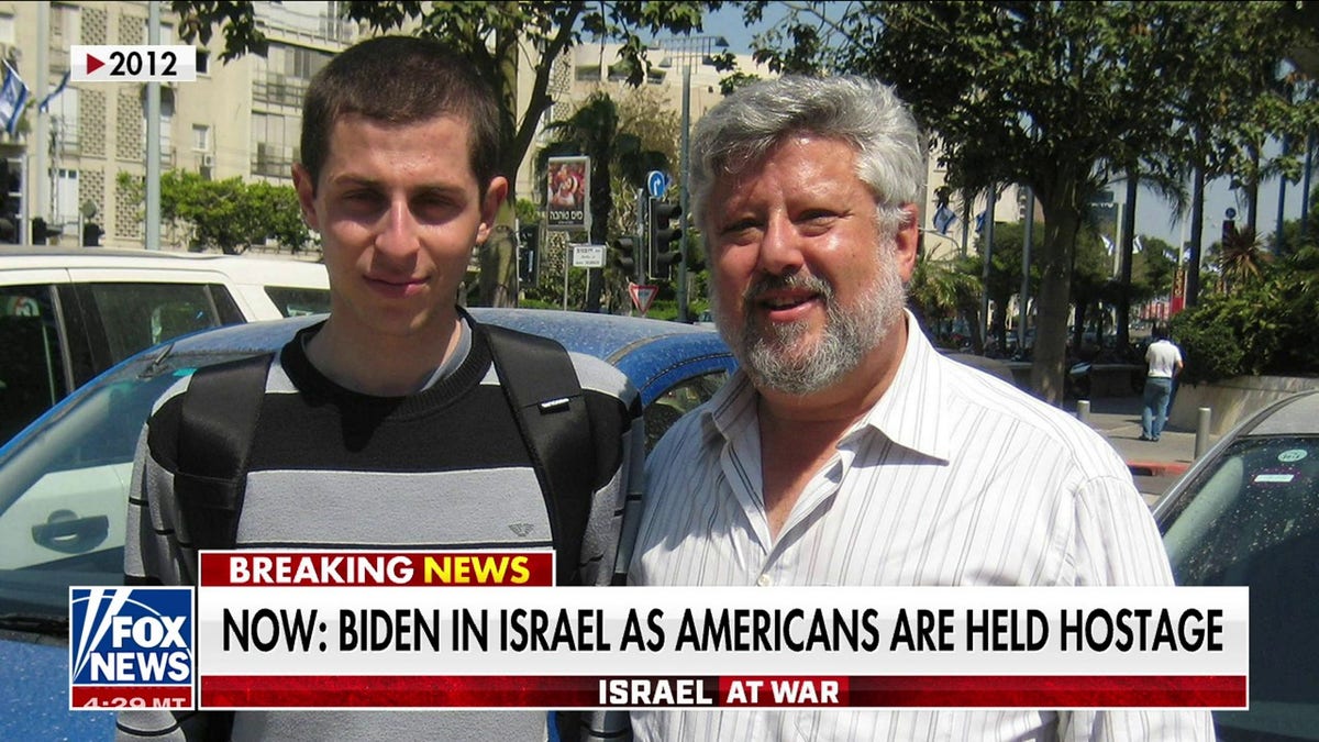 Gilad Shalit and Gershon Baskin in 2012