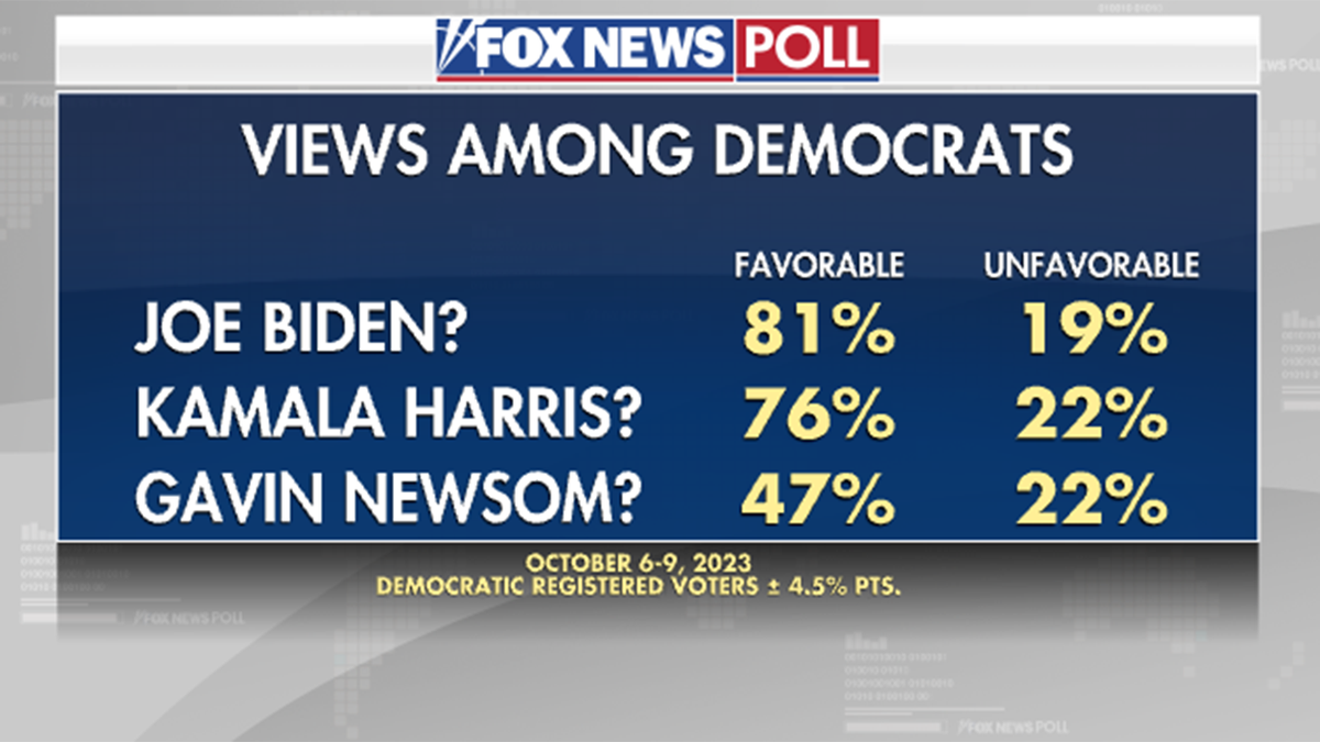 Fox News Poll views among Democrats