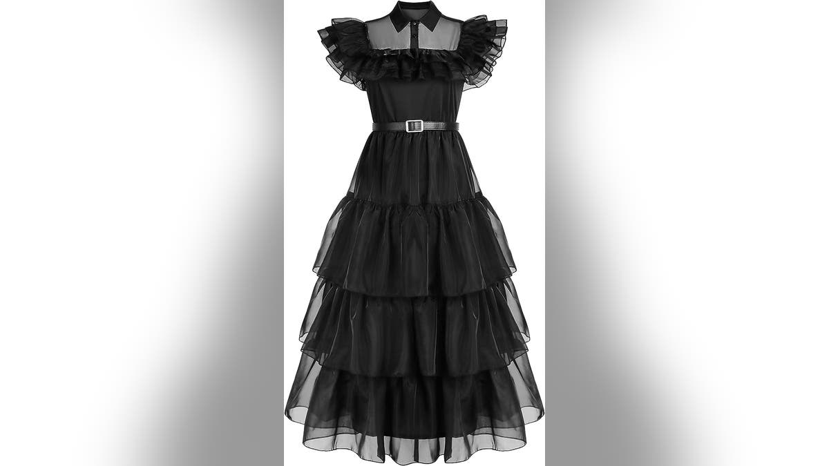 Bostetion Halloween Black Dress Up Costume for Girls