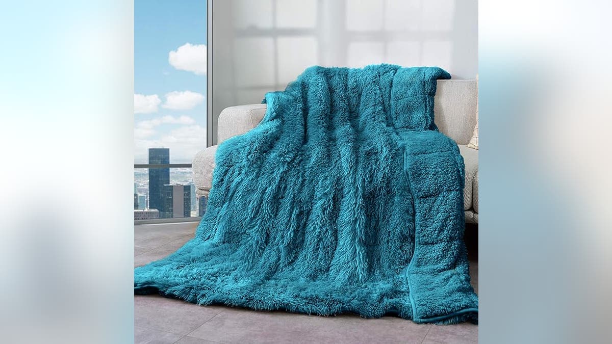 Sherpa Faux Fur Reversible Luxury Snugly Weighted Blanket