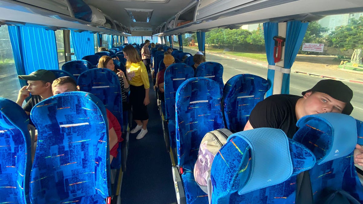 Traveling on bus from Ashkelon to Kfar Chabad.