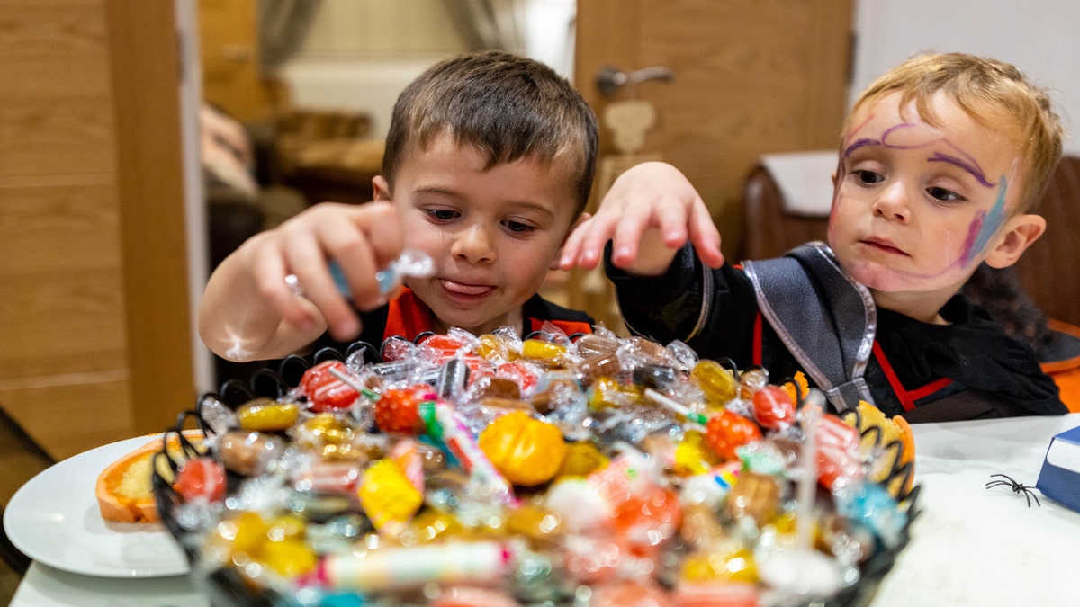 Boys Halloween candy