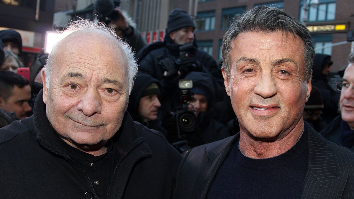 Burt Young attends Broadway opening with Sylvester Stallone