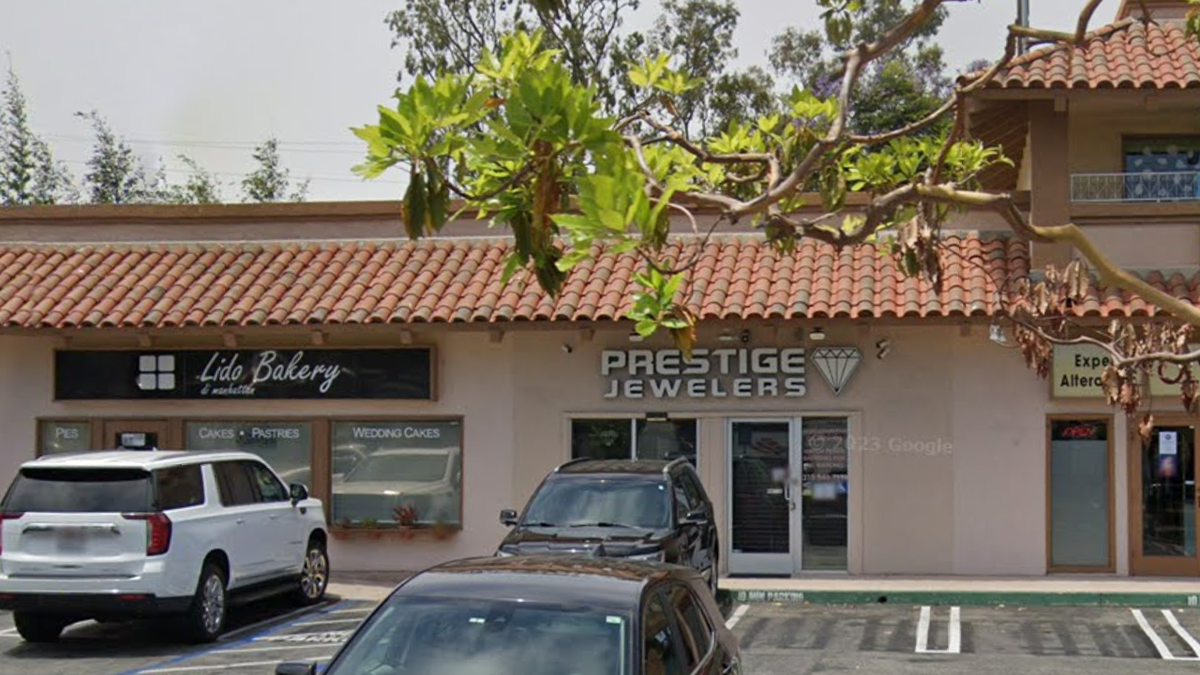 Jewelry store entrance in California