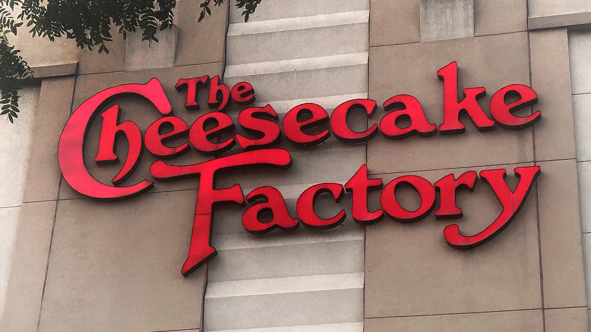 Cheesecake factory sign