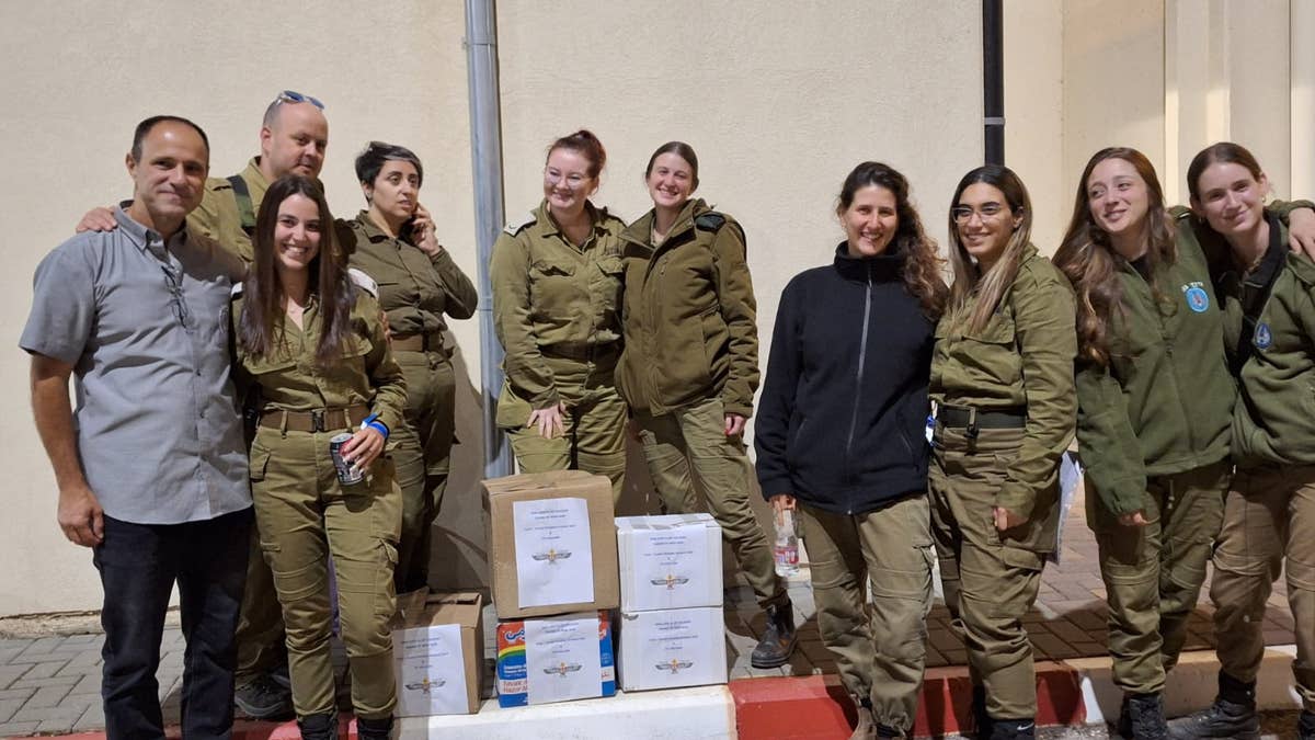 Khaloul with IDF soldiers