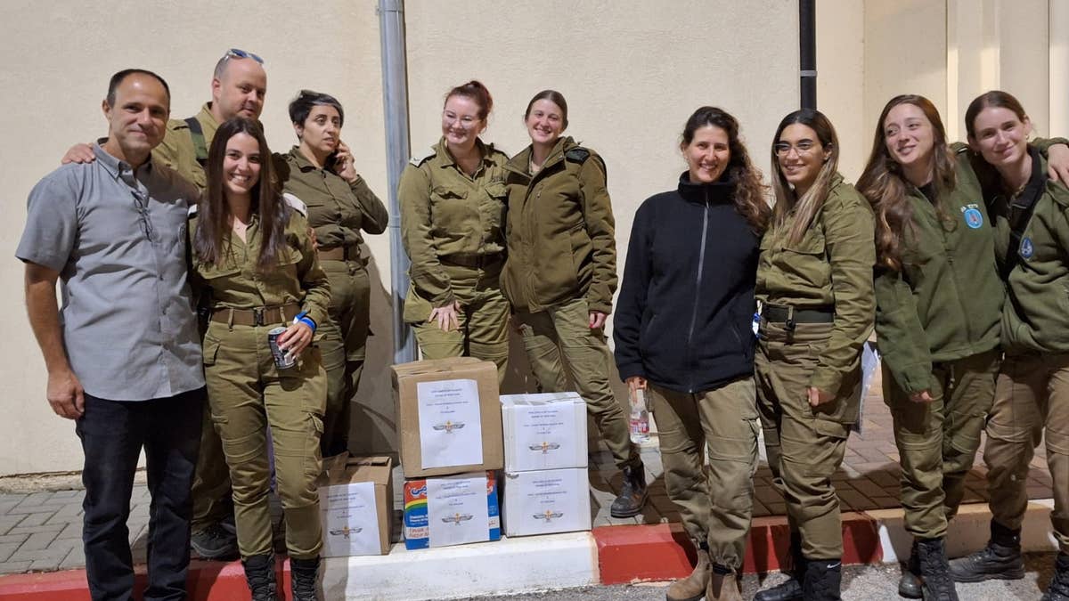 Khaloul with IDF soldiers