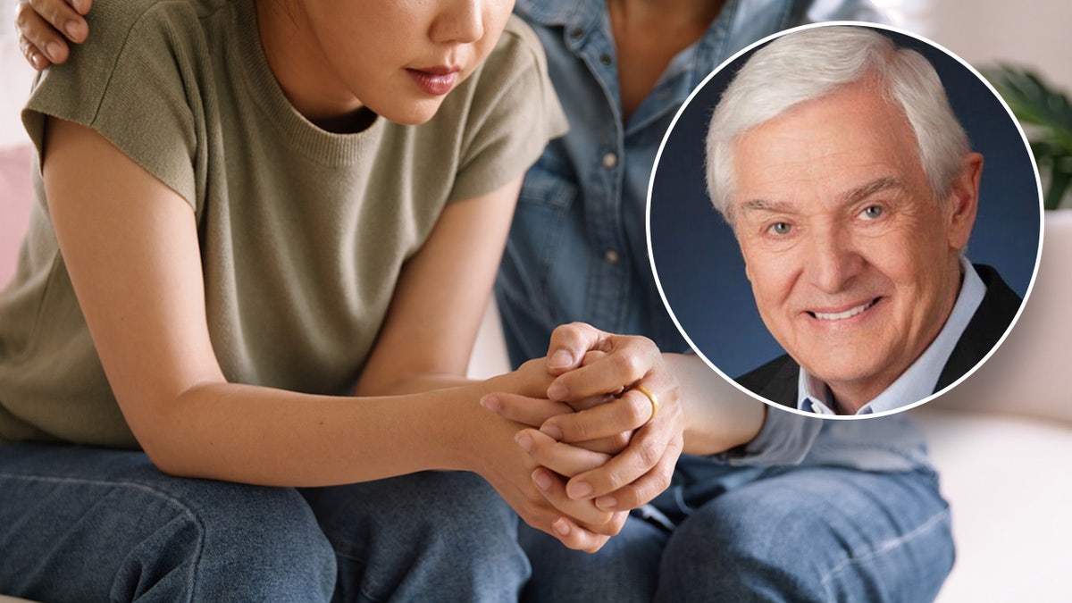 Anxious couple split with picture of Dr. David Jeremiah